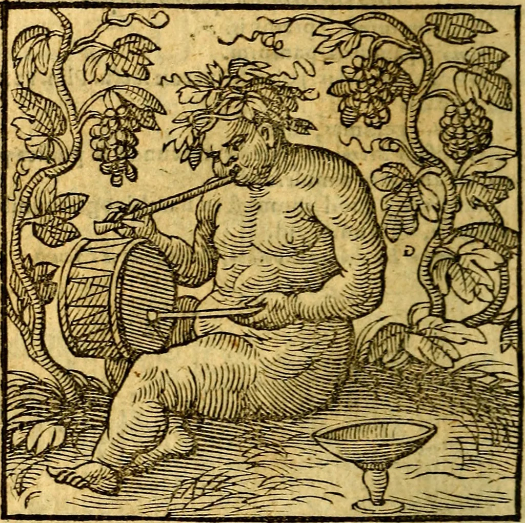 An illustration from Emblemata v. c. Andreae Alciati Mediolanensis iurisconsulti : cum facili & compe[n]diosa explicatione, qua obscura illustrantur, dubiáque omnia solvuntur, 1584, leaf 71