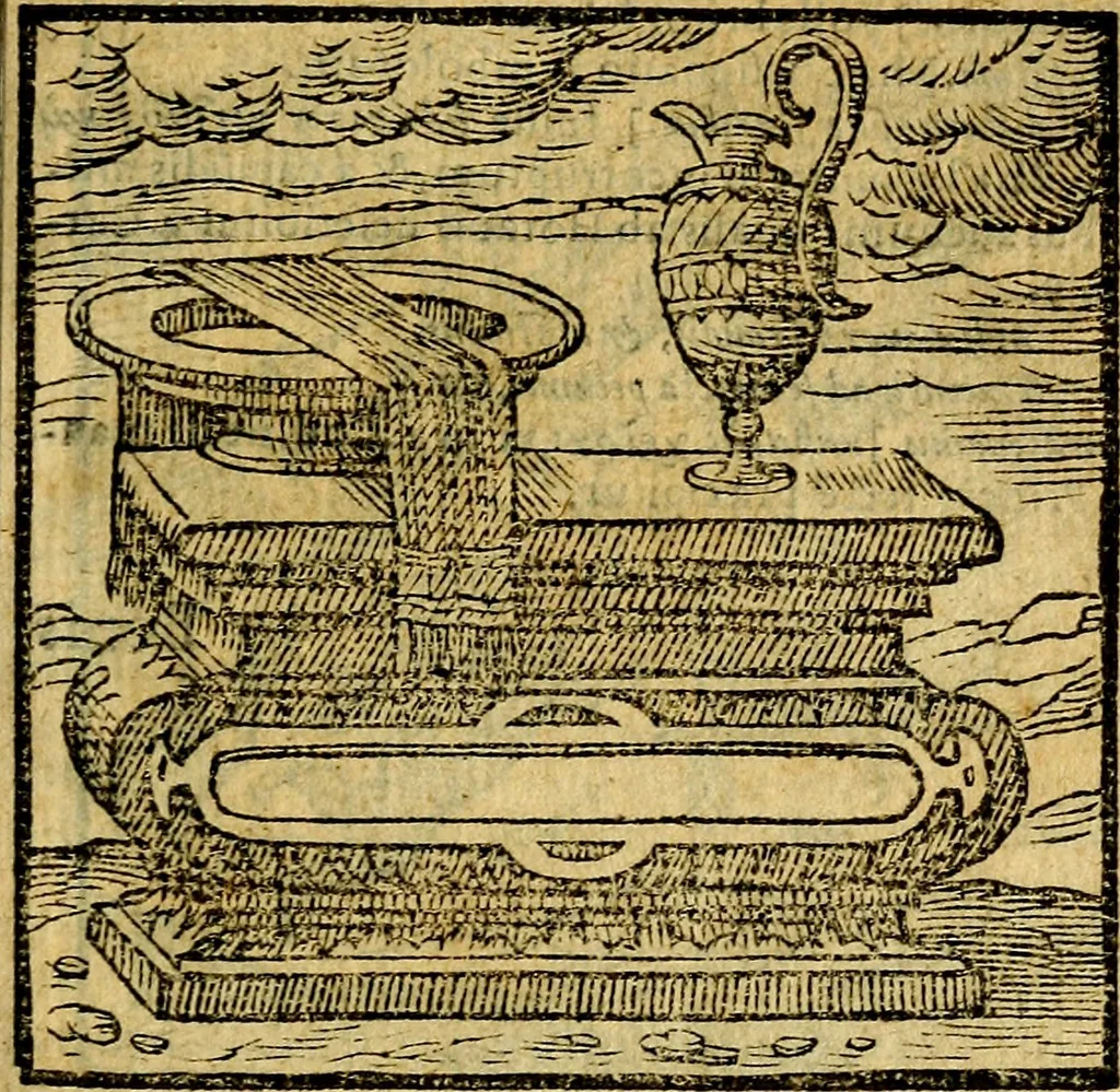 An illustration from Emblemata v. c. Andreae Alciati Mediolanensis iurisconsulti : cum facili & compe[n]diosa explicatione, qua obscura illustrantur, dubiáque omnia solvuntur, 1584, leaf 86