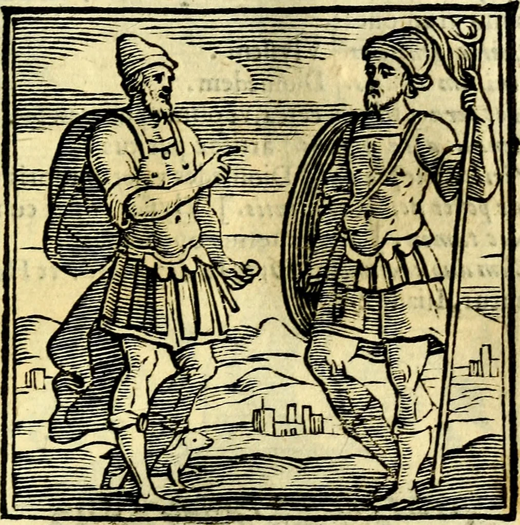 An illustration from Emblemata v. cl. Andreae Alciati : cū imaginibus plerisque restitutis ad mentem auctoris, 1618, leaf 134