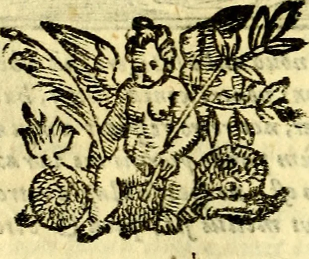 An illustration from Emblemata v. cl. Andreae Alciati : cū imaginibus plerisque restitutis ad mentem auctoris, 1618, leaf 143