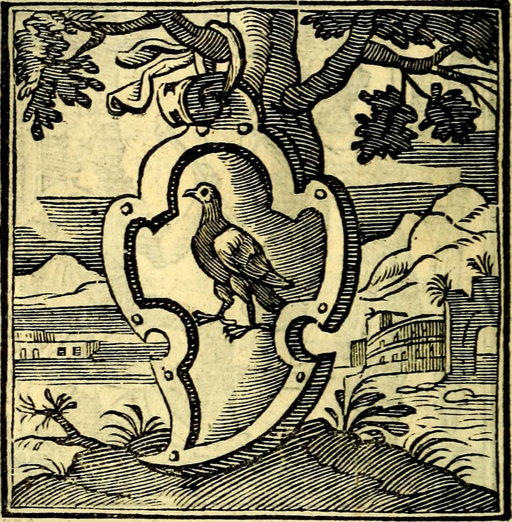 An illustration from Emblemata v. cl. Andreae Alciati : cū imaginibus plerisque restitutis ad mentem auctoris, 1618, leaf 145