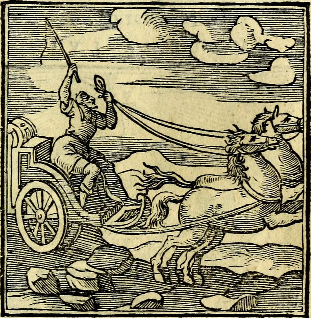 An illustration from Emblemata v. cl. Andreae Alciati : cū imaginibus plerisque restitutis ad mentem auctoris, 1618, leaf 158
