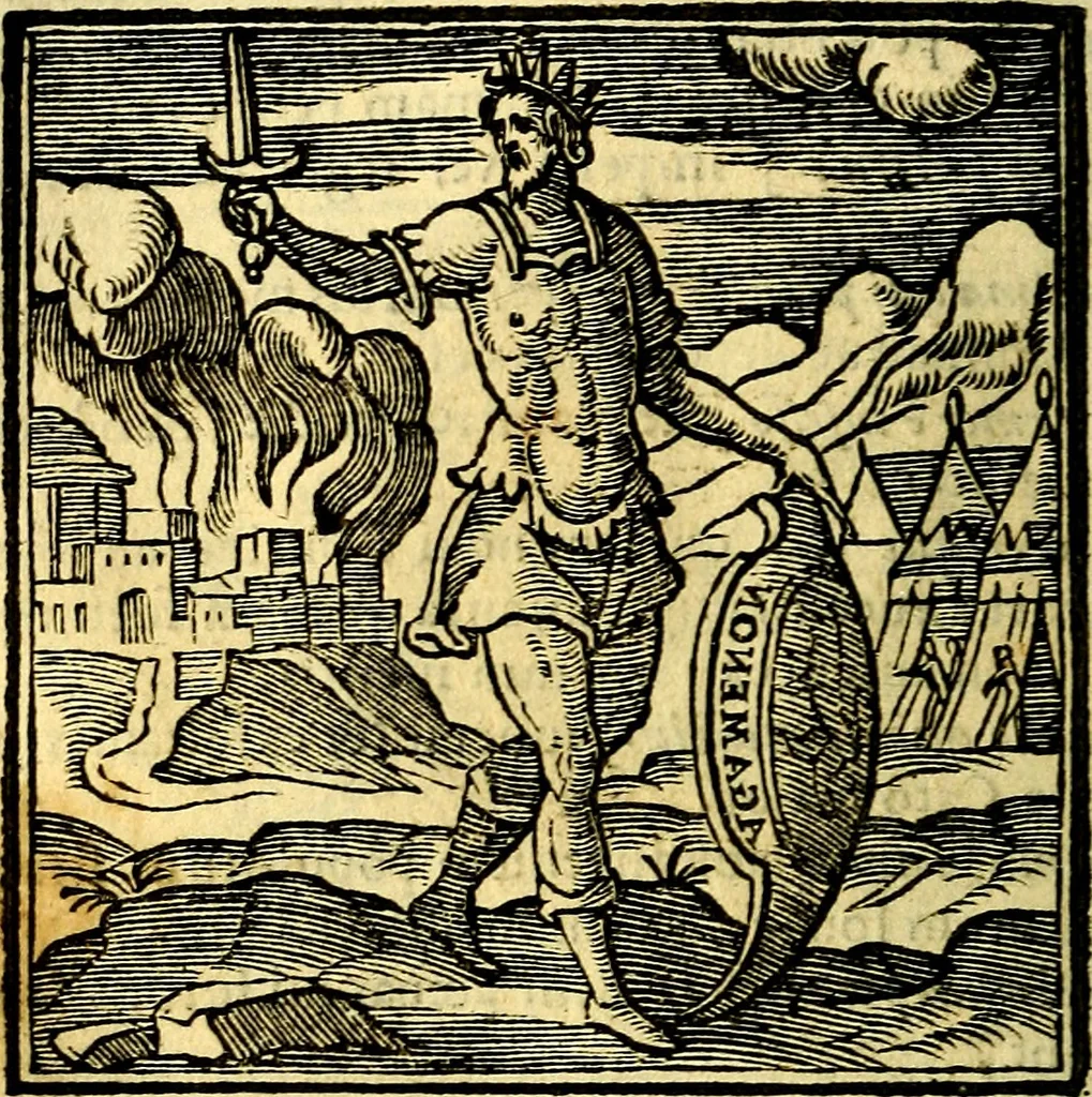 An illustration from Emblemata v. cl. Andreae Alciati : cū imaginibus plerisque restitutis ad mentem auctoris, 1618, leaf 161