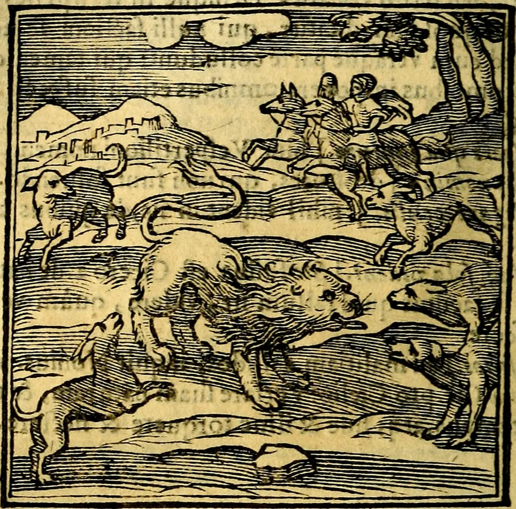 An illustration from Emblemata v. cl. Andreae Alciati : cū imaginibus plerisque restitutis ad mentem auctoris, 1618, leaf 169