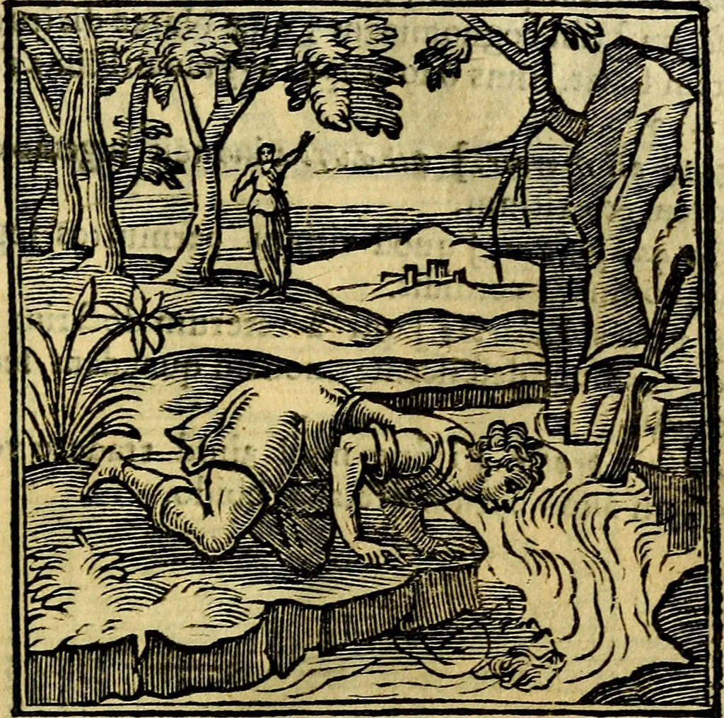 An illustration from Emblemata v. cl. Andreae Alciati : cū imaginibus plerisque restitutis ad mentem auctoris, 1618, leaf 178