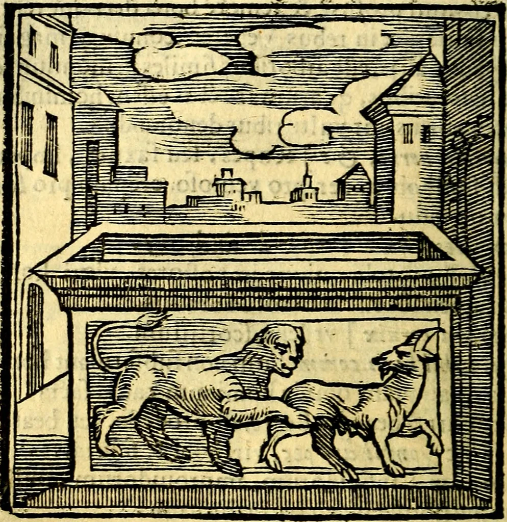 An illustration from Emblemata v. cl. Andreae Alciati : cū imaginibus plerisque restitutis ad mentem auctoris, 1618, leaf 187