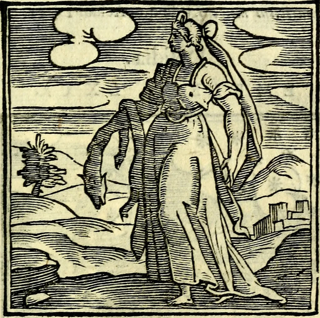An illustration from Emblemata v. cl. Andreae Alciati : cū imaginibus plerisque restitutis ad mentem auctoris, 1618, leaf 196