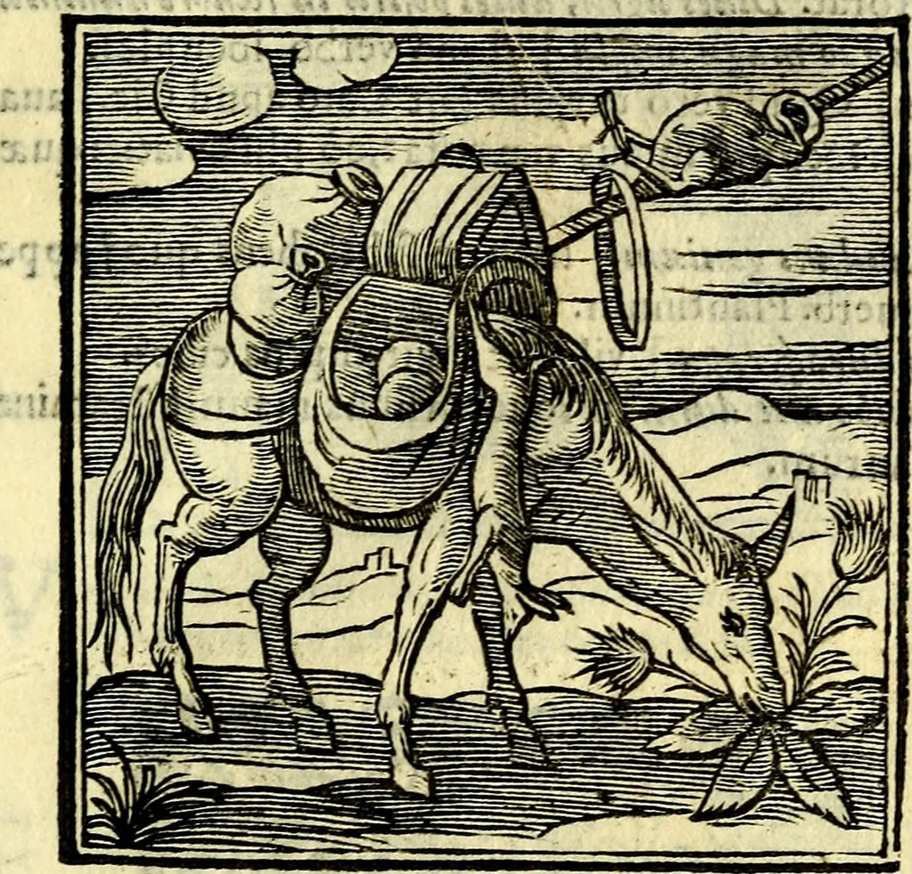 An illustration from Emblemata v. cl. Andreae Alciati : cū imaginibus plerisque restitutis ad mentem auctoris, 1618, leaf 204