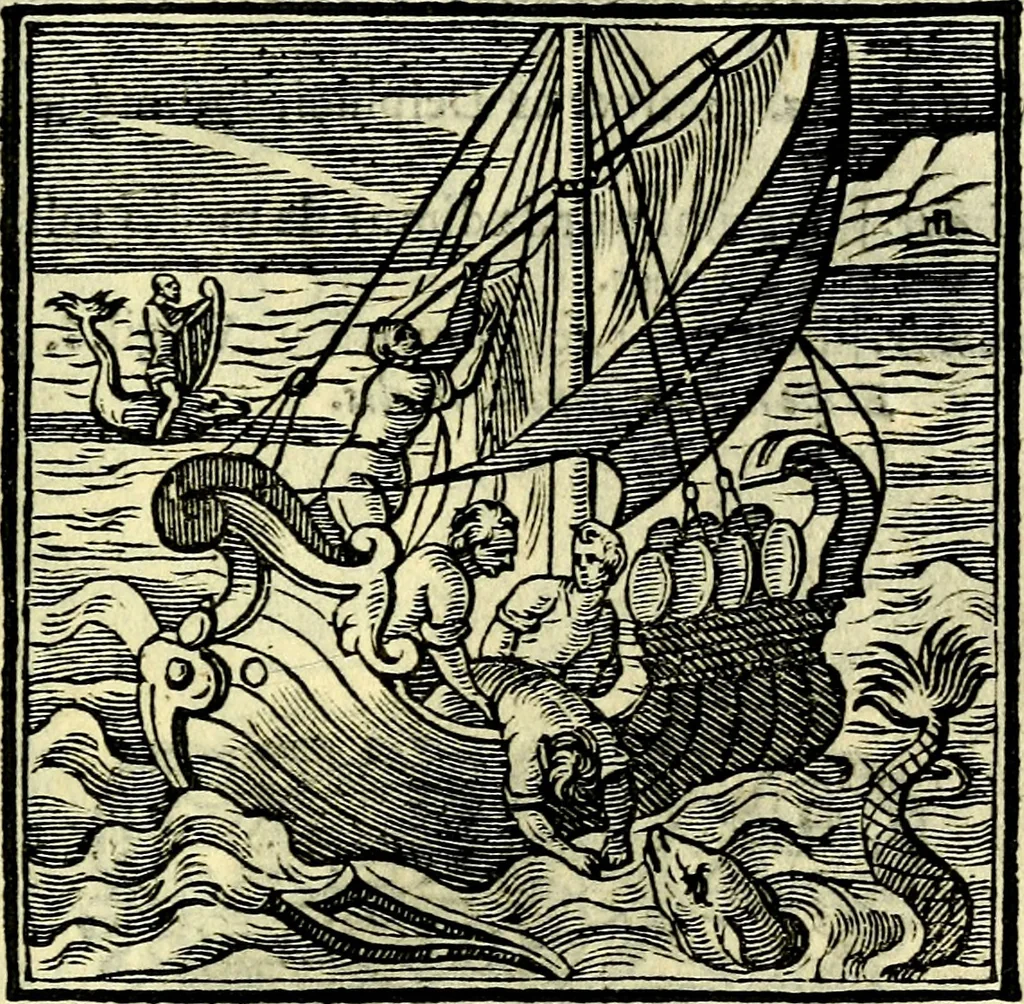 An illustration from Emblemata v. cl. Andreae Alciati : cū imaginibus plerisque restitutis ad mentem auctoris, 1618, leaf 210