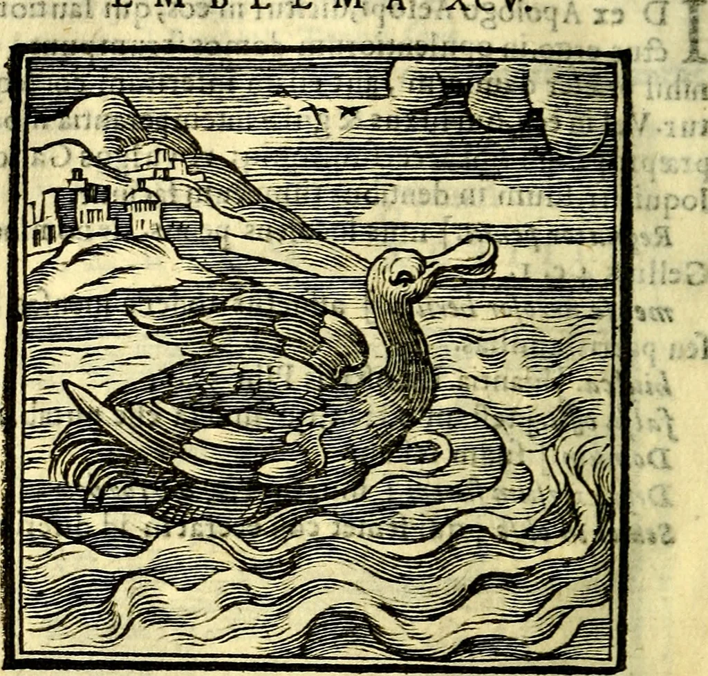 An illustration from Emblemata v. cl. Andreae Alciati : cū imaginibus plerisque restitutis ad mentem auctoris, 1618, leaf 221