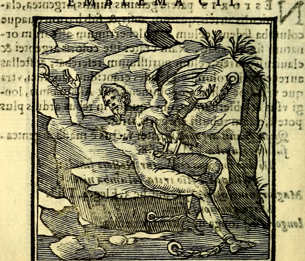 An illustration from Emblemata v. cl. Andreae Alciati : cū imaginibus plerisque restitutis ad mentem auctoris, 1618, leaf 233