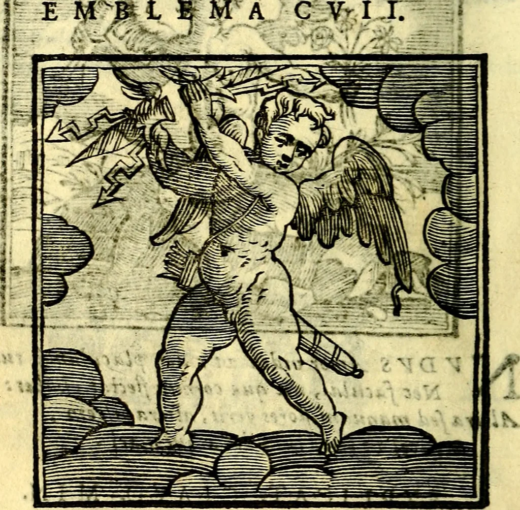 An illustration from Emblemata v. cl. Andreae Alciati : cū imaginibus plerisque restitutis ad mentem auctoris, 1618, leaf 241