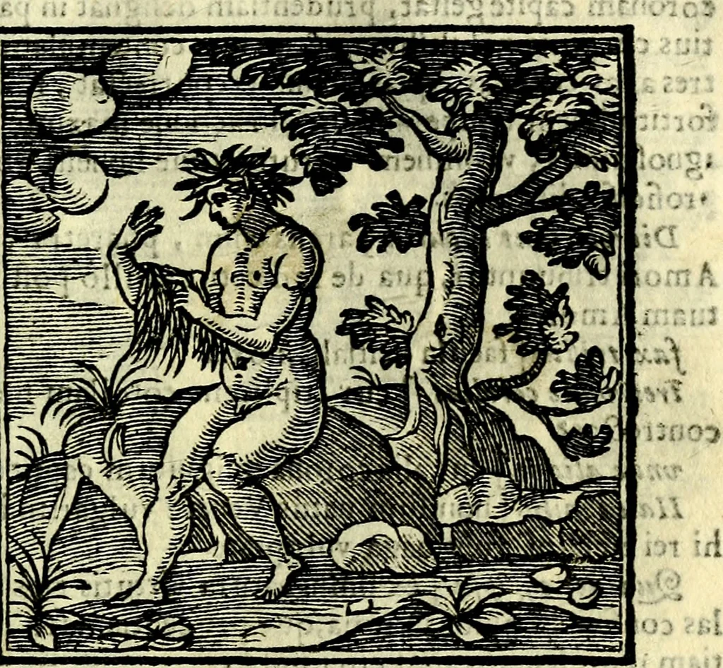 An illustration from Emblemata v. cl. Andreae Alciati : cū imaginibus plerisque restitutis ad mentem auctoris, 1618, leaf 244