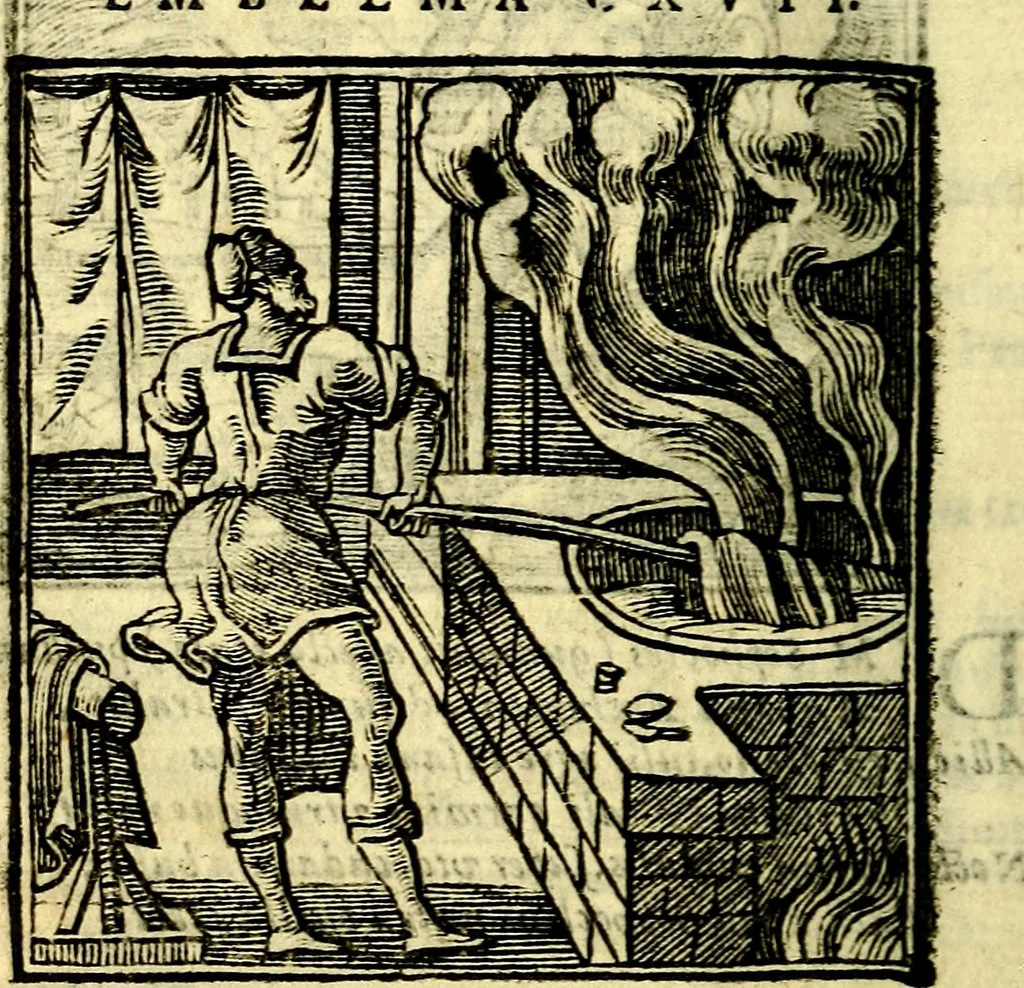 An illustration from Emblemata v. cl. Andreae Alciati : cū imaginibus plerisque restitutis ad mentem auctoris, 1618, leaf 261