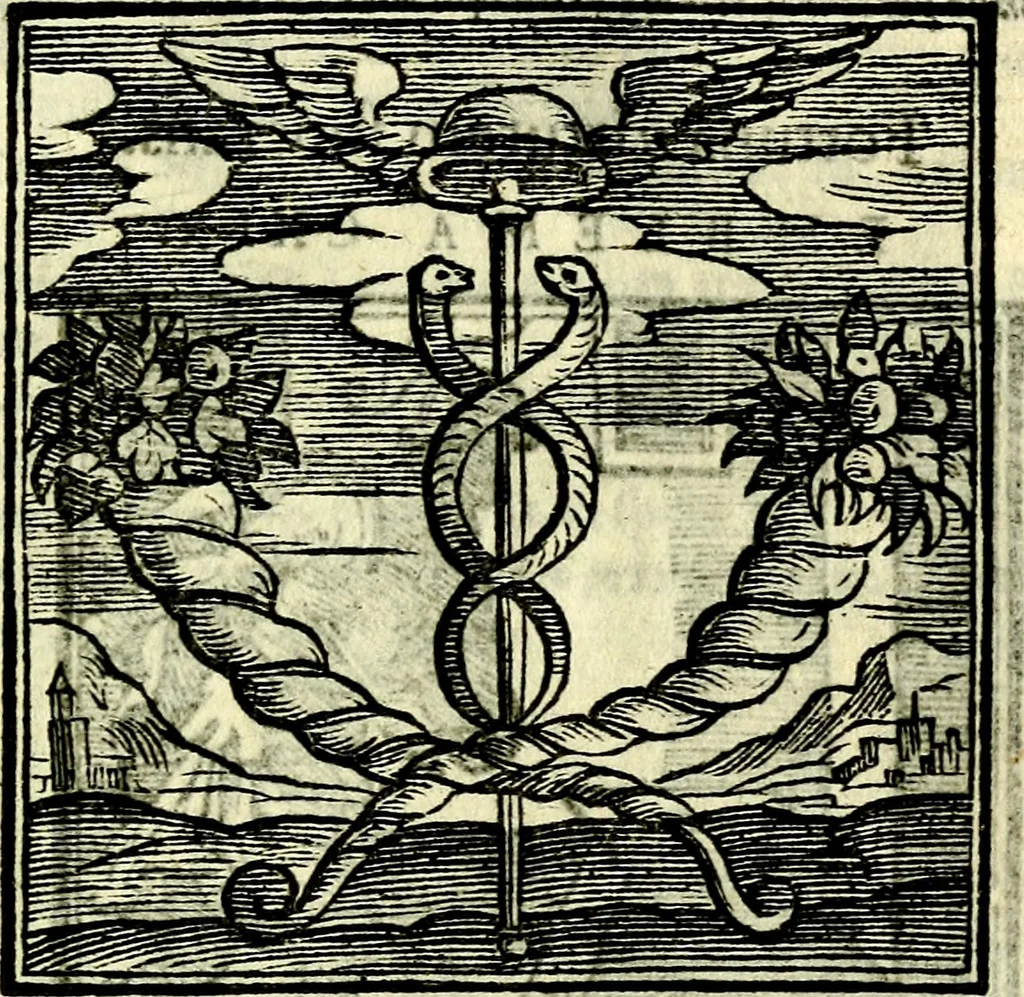 An illustration from Emblemata v. cl. Andreae Alciati : cū imaginibus plerisque restitutis ad mentem auctoris, 1618, leaf 264