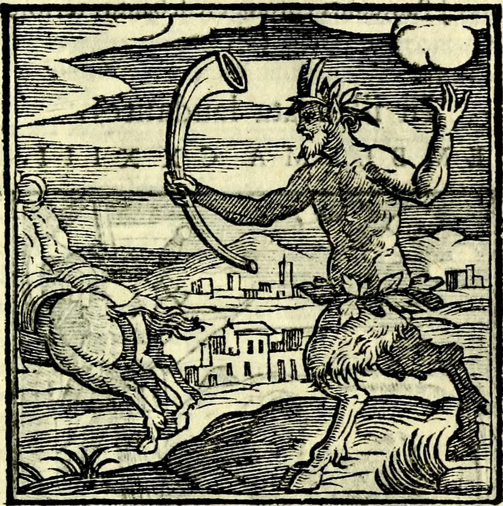 An illustration from Emblemata v. cl. Andreae Alciati : cū imaginibus plerisque restitutis ad mentem auctoris, 1618, leaf 270