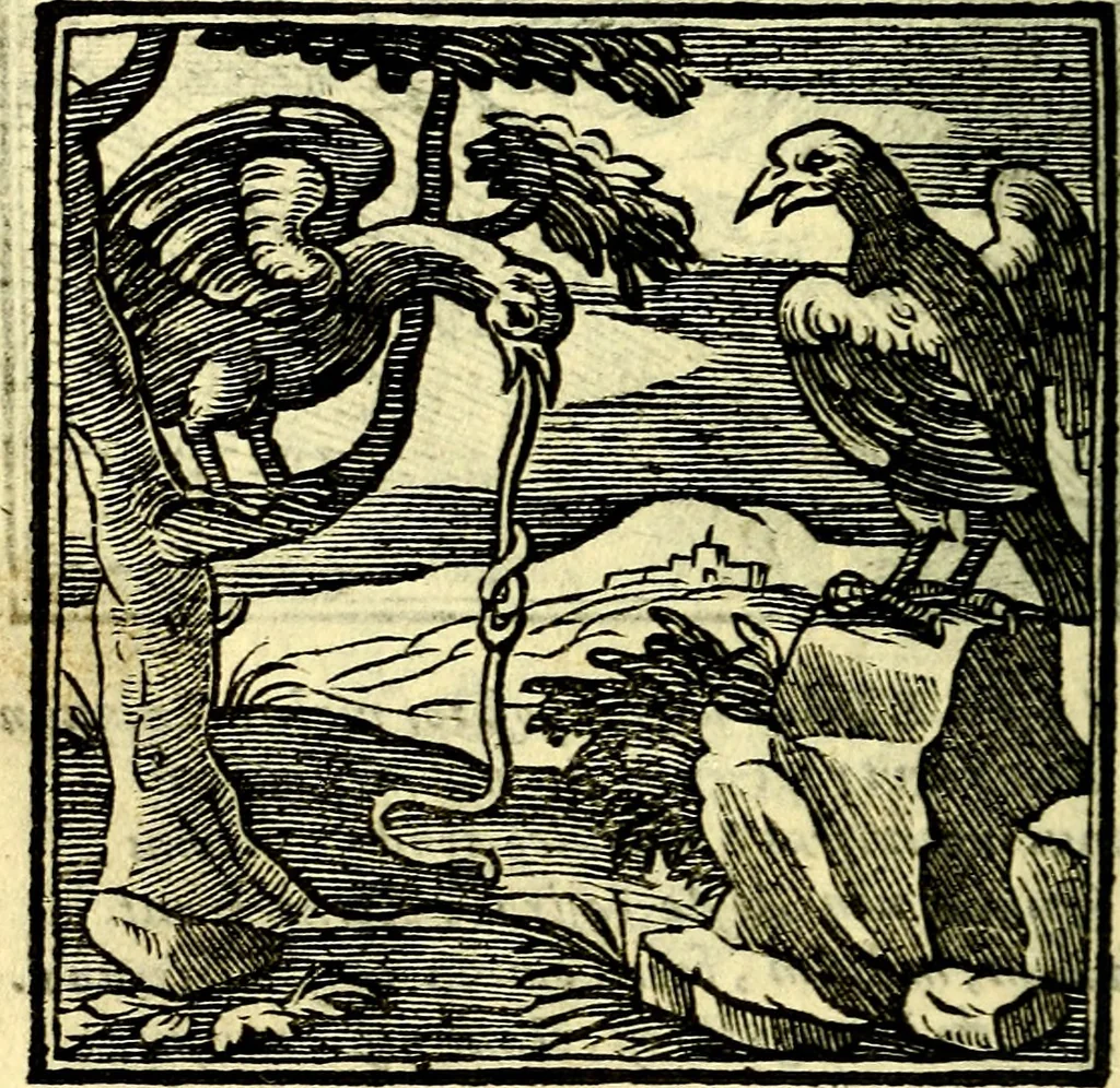 An illustration from Emblemata v. cl. Andreae Alciati : cū imaginibus plerisque restitutis ad mentem auctoris, 1618, leaf 279