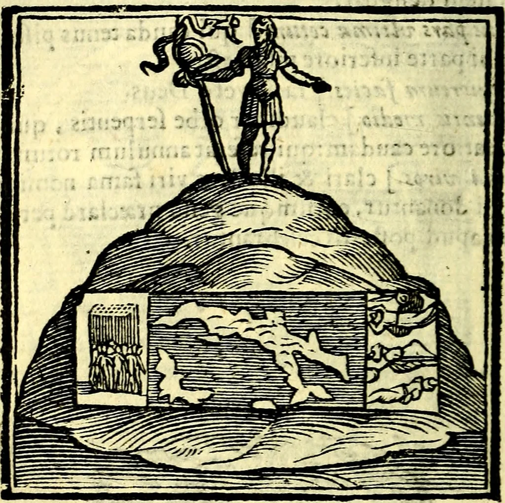 An illustration from Emblemata v. cl. Andreae Alciati : cū imaginibus plerisque restitutis ad mentem auctoris, 1618, leaf 289