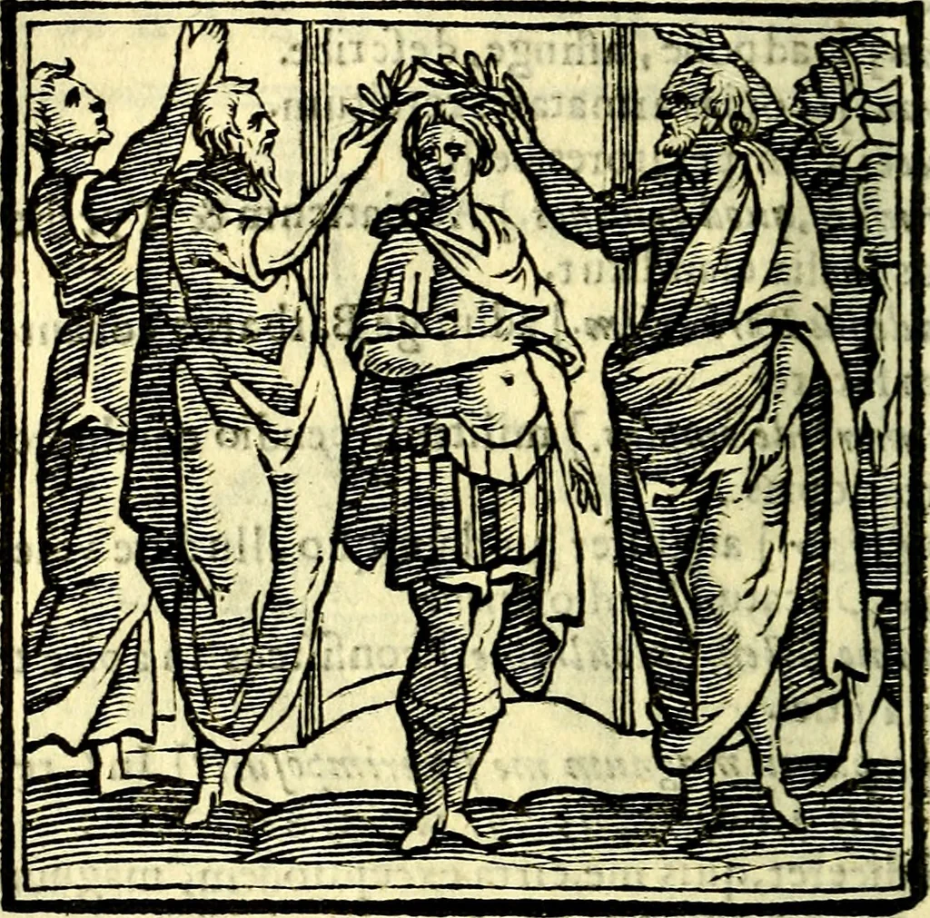 An illustration from Emblemata v. cl. Andreae Alciati : cū imaginibus plerisque restitutis ad mentem auctoris, 1618, leaf 291