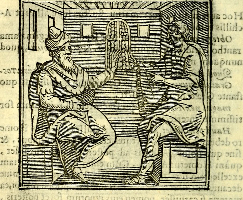 An illustration from Emblemata v. cl. Andreae Alciati : cū imaginibus plerisque restitutis ad mentem auctoris, 1618, leaf 295