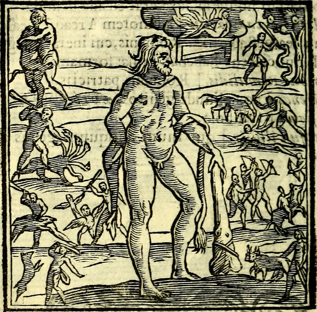An illustration from Emblemata v. cl. Andreae Alciati : cū imaginibus plerisque restitutis ad mentem auctoris, 1618, leaf 297