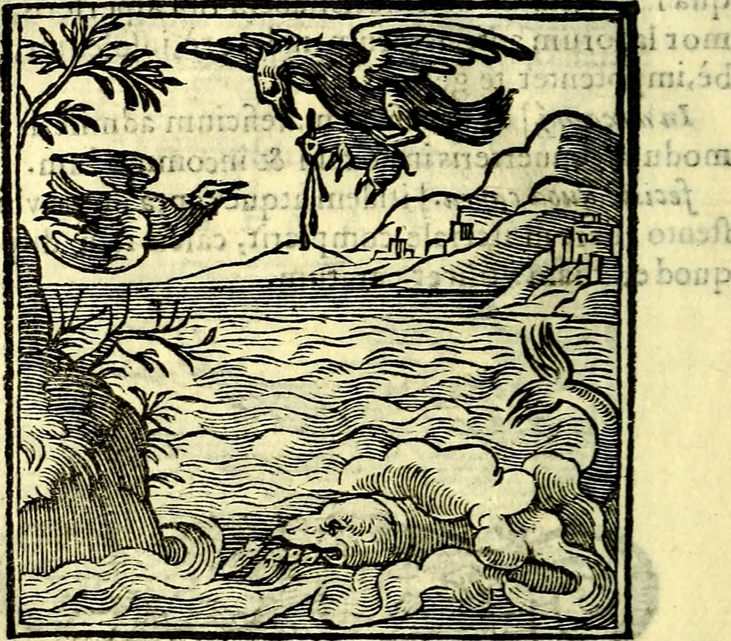 An illustration from Emblemata v. cl. Andreae Alciati : cū imaginibus plerisque restitutis ad mentem auctoris, 1618, leaf 305