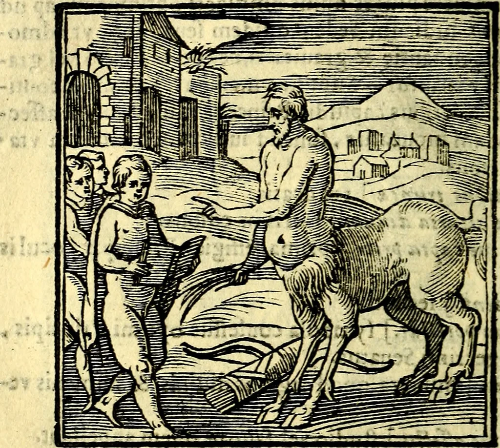 An illustration from Emblemata v. cl. Andreae Alciati : cū imaginibus plerisque restitutis ad mentem auctoris, 1618, leaf 313
