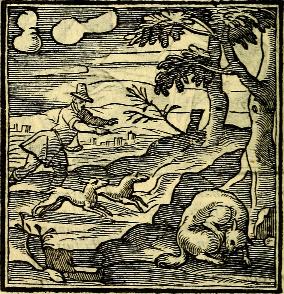 An illustration from Emblemata v. cl. Andreae Alciati : cū imaginibus plerisque restitutis ad mentem auctoris, 1618, leaf 323