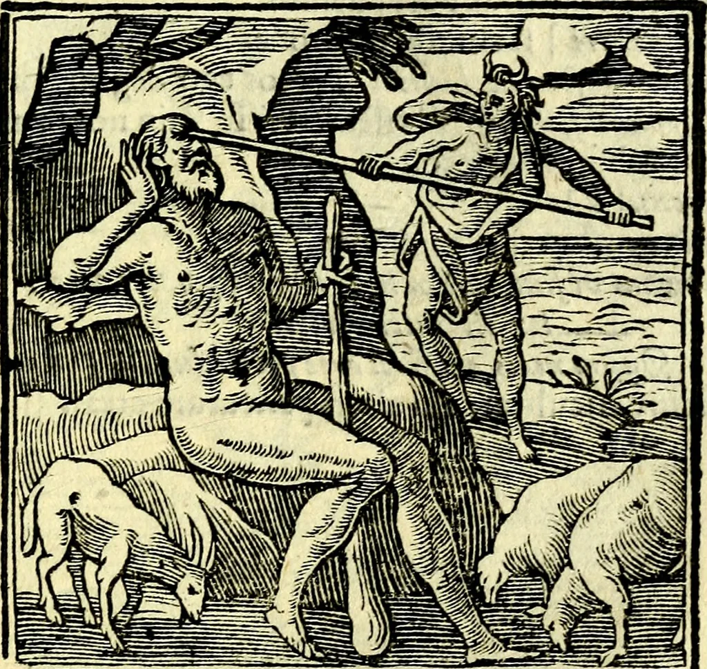 An illustration from Emblemata v. cl. Andreae Alciati : cū imaginibus plerisque restitutis ad mentem auctoris, 1618, leaf 356