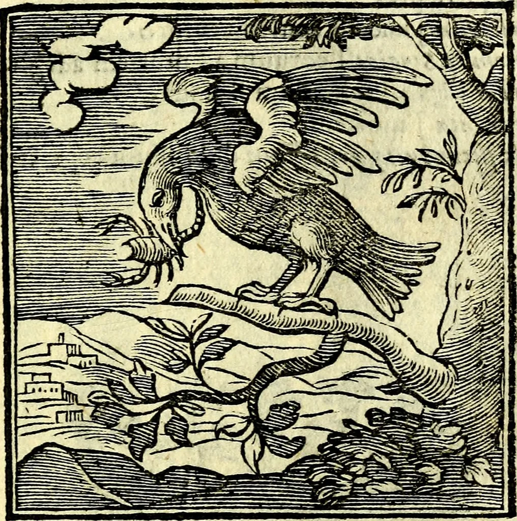 An illustration from Emblemata v. cl. Andreae Alciati : cū imaginibus plerisque restitutis ad mentem auctoris, 1618, leaf 358