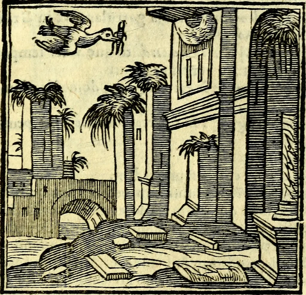 An illustration from Emblemata v. cl. Andreae Alciati : cū imaginibus plerisque restitutis ad mentem auctoris, 1618, leaf 370