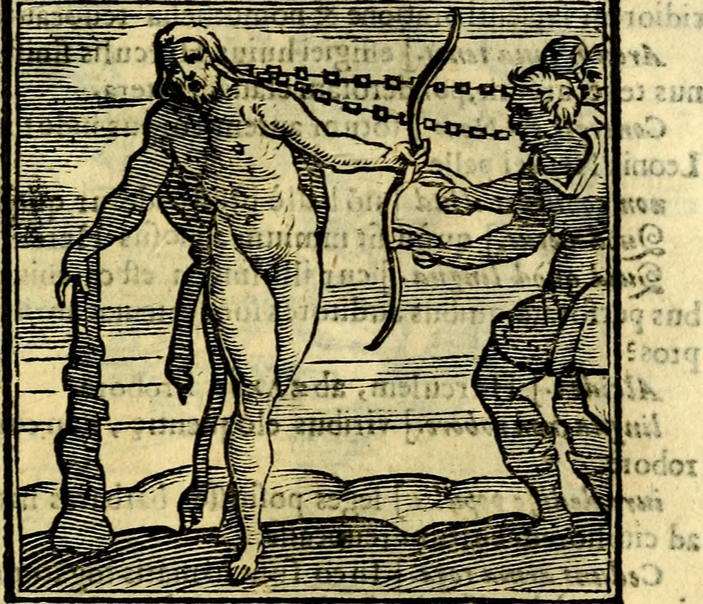 An illustration from Emblemata v. cl. Andreae Alciati : cū imaginibus plerisque restitutis ad mentem auctoris, 1618, leaf 372