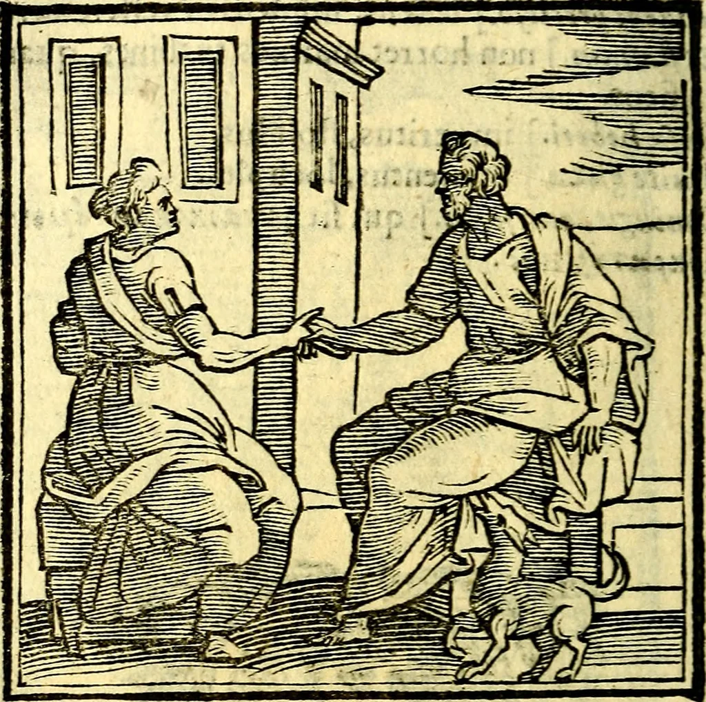 An illustration from Emblemata v. cl. Andreae Alciati : cū imaginibus plerisque restitutis ad mentem auctoris, 1618, leaf 395