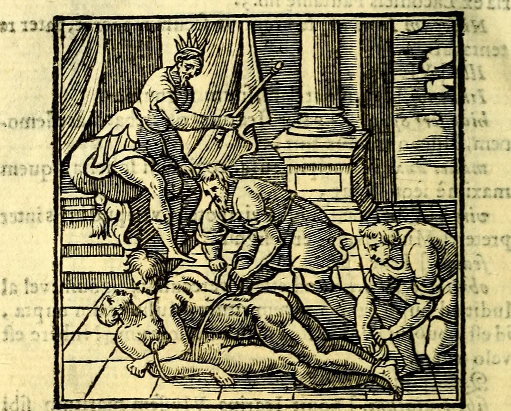 An illustration from Emblemata v. cl. Andreae Alciati : cū imaginibus plerisque restitutis ad mentem auctoris, 1618, leaf 407