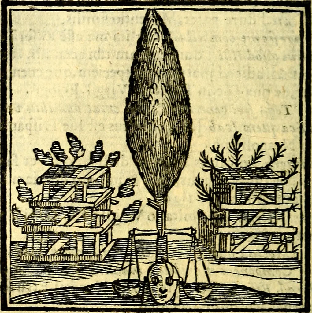 An illustration from Emblemata v. cl. Andreae Alciati : cū imaginibus plerisque restitutis ad mentem auctoris, 1618, leaf 409