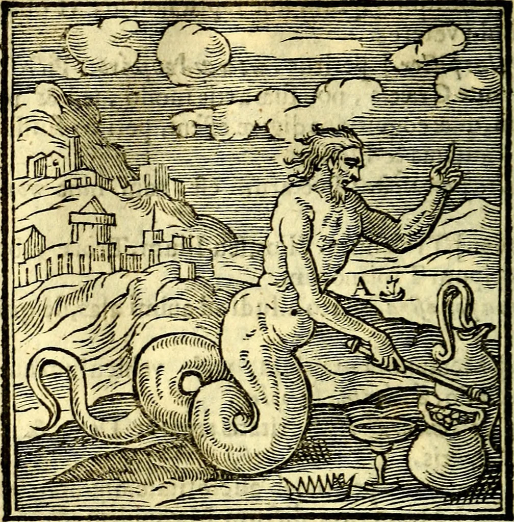 An illustration from Emblemata v. cl. Andreae Alciati : cū imaginibus plerisque restitutis ad mentem auctoris, 1618, leaf 63