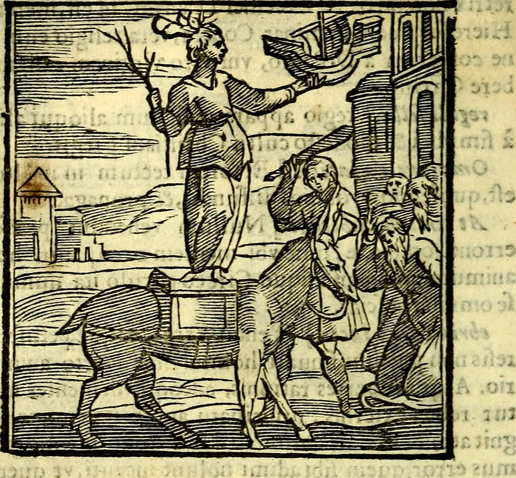 An illustration from Emblemata v. cl. Andreae Alciati : cū imaginibus plerisque restitutis ad mentem auctoris, 1618, leaf 67