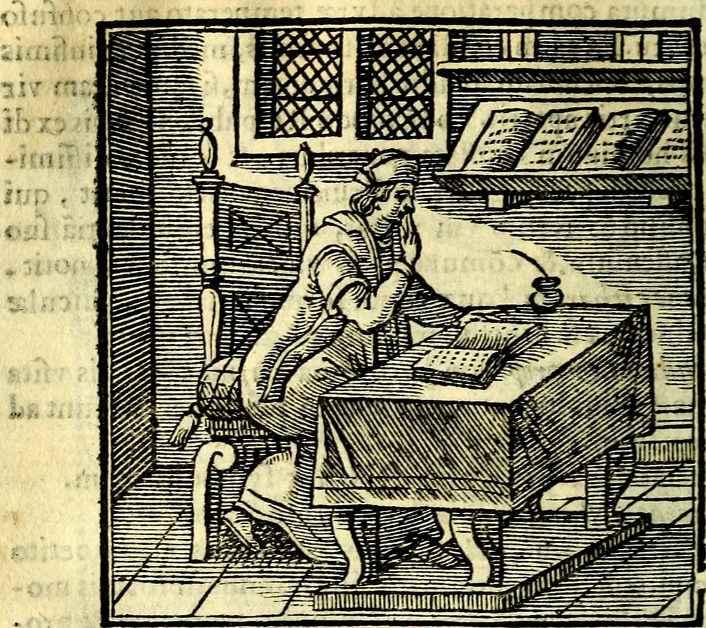 An illustration from Emblemata v. cl. Andreae Alciati : cū imaginibus plerisque restitutis ad mentem auctoris, 1618, leaf 75