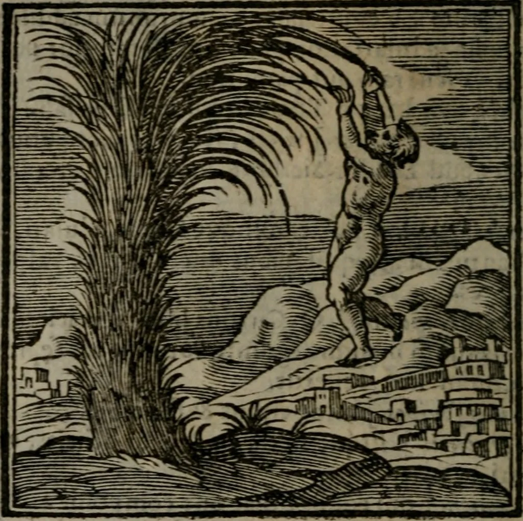An illustration from Emblemata v. cl. Andreae Alciati : cu imaginibus plerisque restitutis ad mentem auctoris, 1618, leaf 125