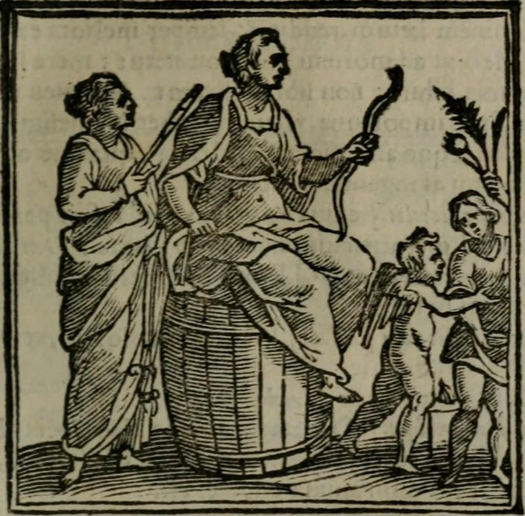 An illustration from Emblemata v. cl. Andreae Alciati : cu imaginibus plerisque restitutis ad mentem auctoris, 1618, leaf 140