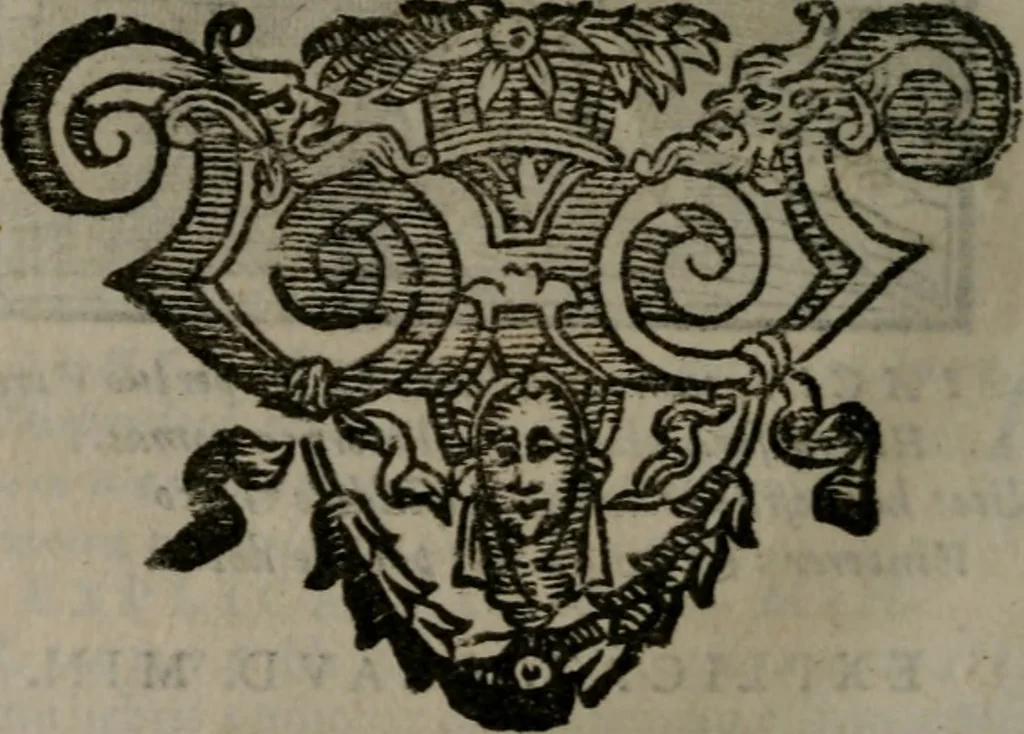 An illustration from Emblemata v. cl. Andreae Alciati : cu imaginibus plerisque restitutis ad mentem auctoris, 1618, leaf 147