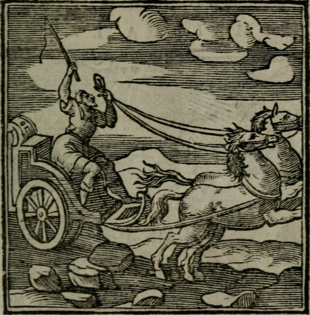 An illustration from Emblemata v. cl. Andreae Alciati : cu imaginibus plerisque restitutis ad mentem auctoris, 1618, leaf 158