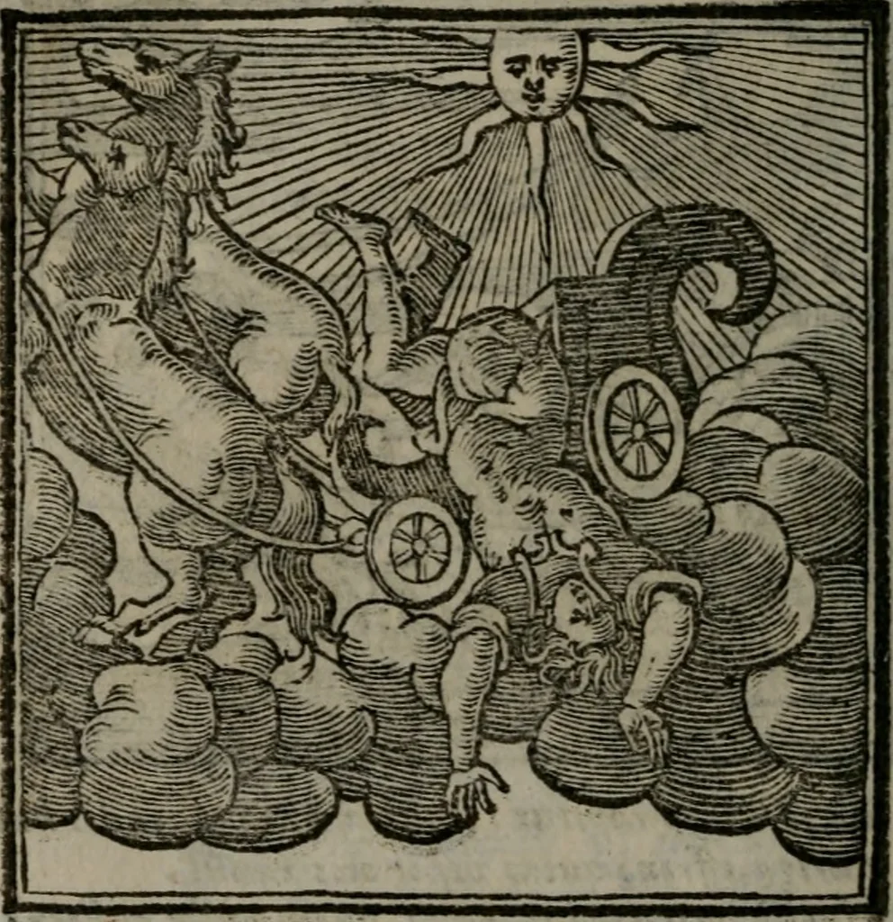 An illustration from Emblemata v. cl. Andreae Alciati : cu imaginibus plerisque restitutis ad mentem auctoris, 1618, leaf 159