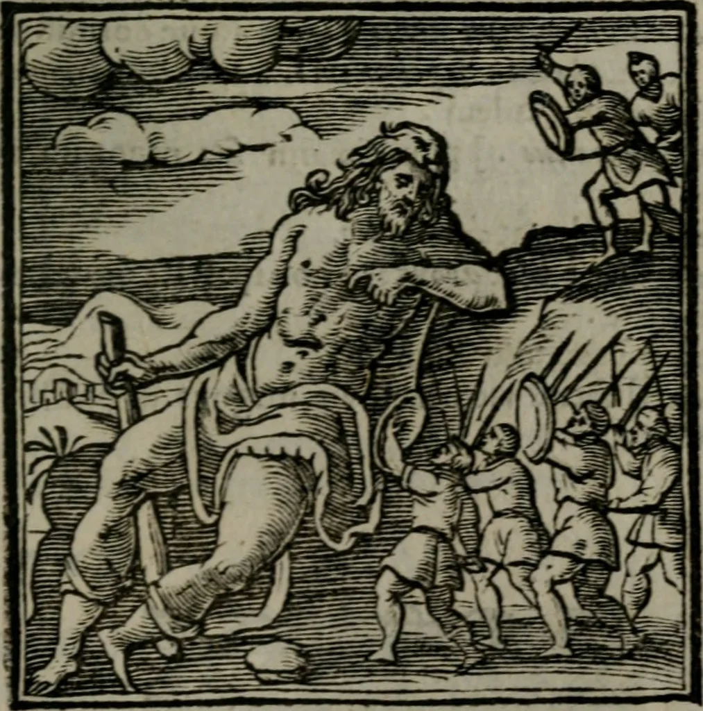 An illustration from Emblemata v. cl. Andreae Alciati : cu imaginibus plerisque restitutis ad mentem auctoris, 1618, leaf 162