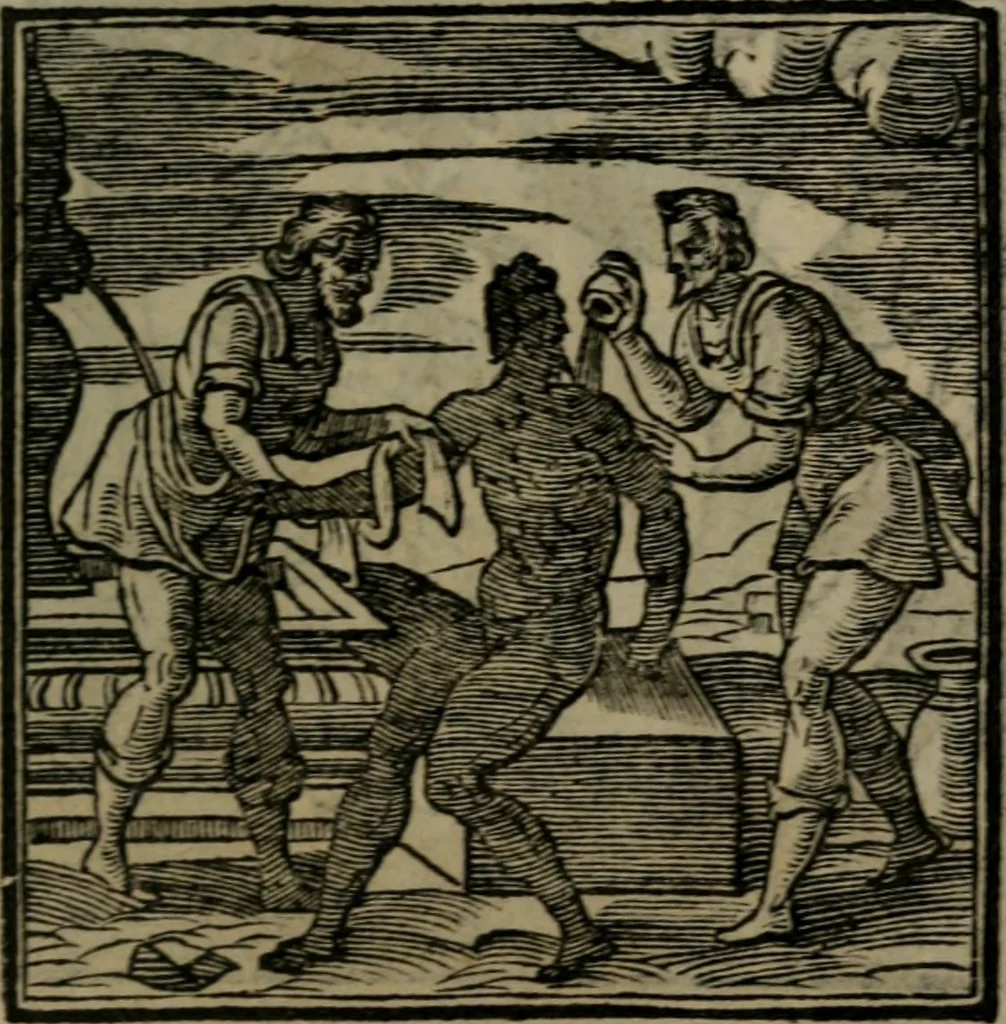 An illustration from Emblemata v. cl. Andreae Alciati : cu imaginibus plerisque restitutis ad mentem auctoris, 1618, leaf 164