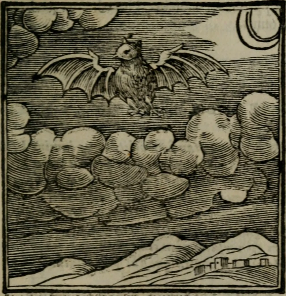 An illustration from Emblemata v. cl. Andreae Alciati : cu imaginibus plerisque restitutis ad mentem auctoris, 1618, leaf 166
