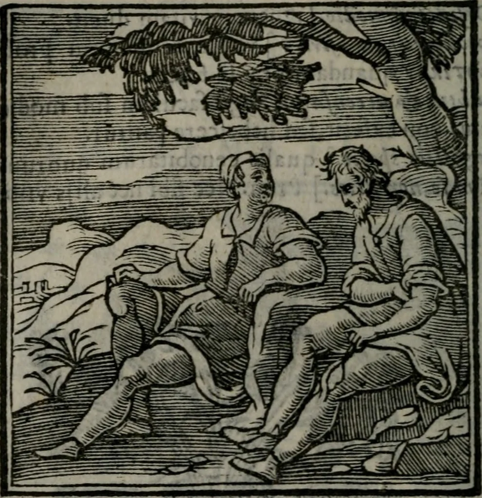 An illustration from Emblemata v. cl. Andreae Alciati : cu imaginibus plerisque restitutis ad mentem auctoris, 1618, leaf 199