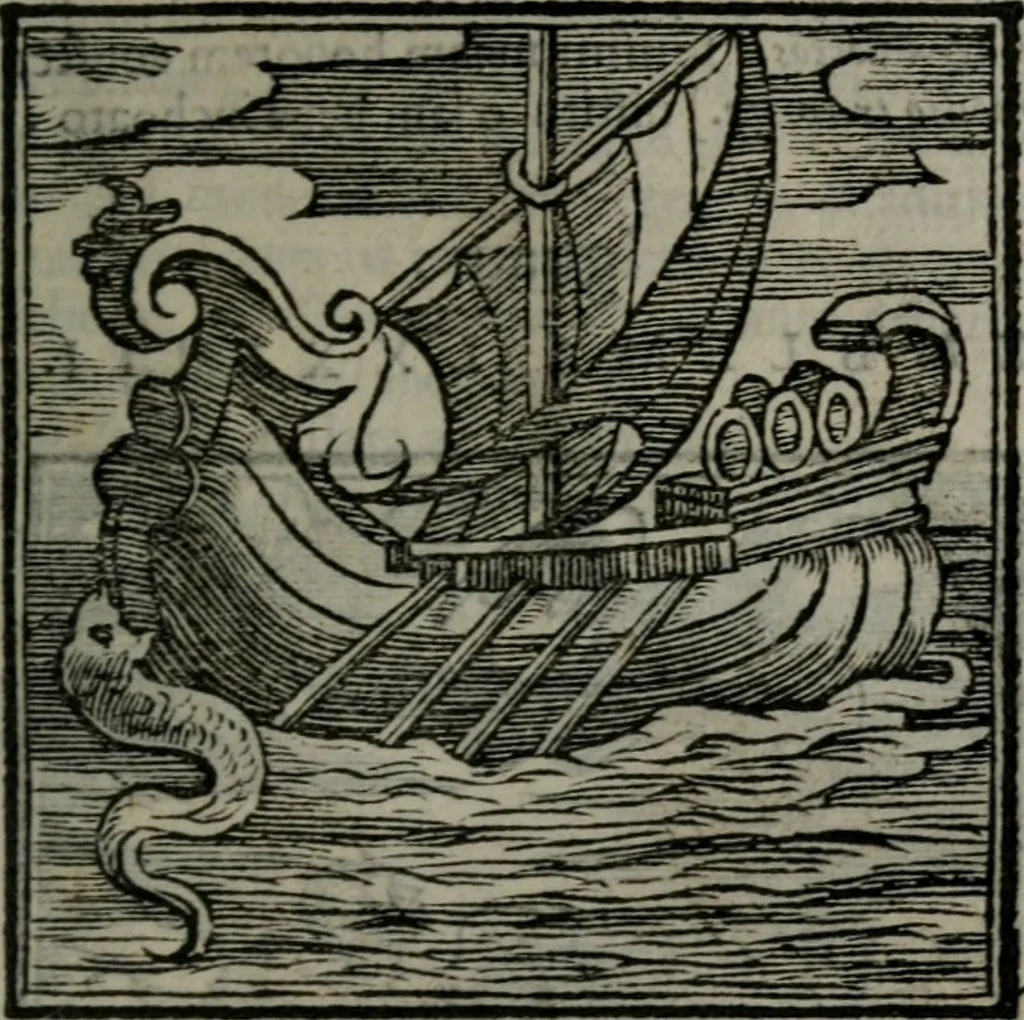 An illustration from Emblemata v. cl. Andreae Alciati : cu imaginibus plerisque restitutis ad mentem auctoris, 1618, leaf 200