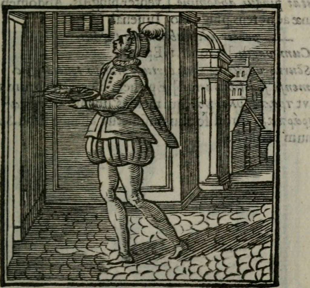 An illustration from Emblemata v. cl. Andreae Alciati : cu imaginibus plerisque restitutis ad mentem auctoris, 1618, leaf 216
