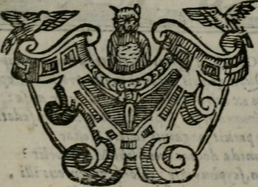An illustration from Emblemata v. cl. Andreae Alciati : cu imaginibus plerisque restitutis ad mentem auctoris, 1618, leaf 230